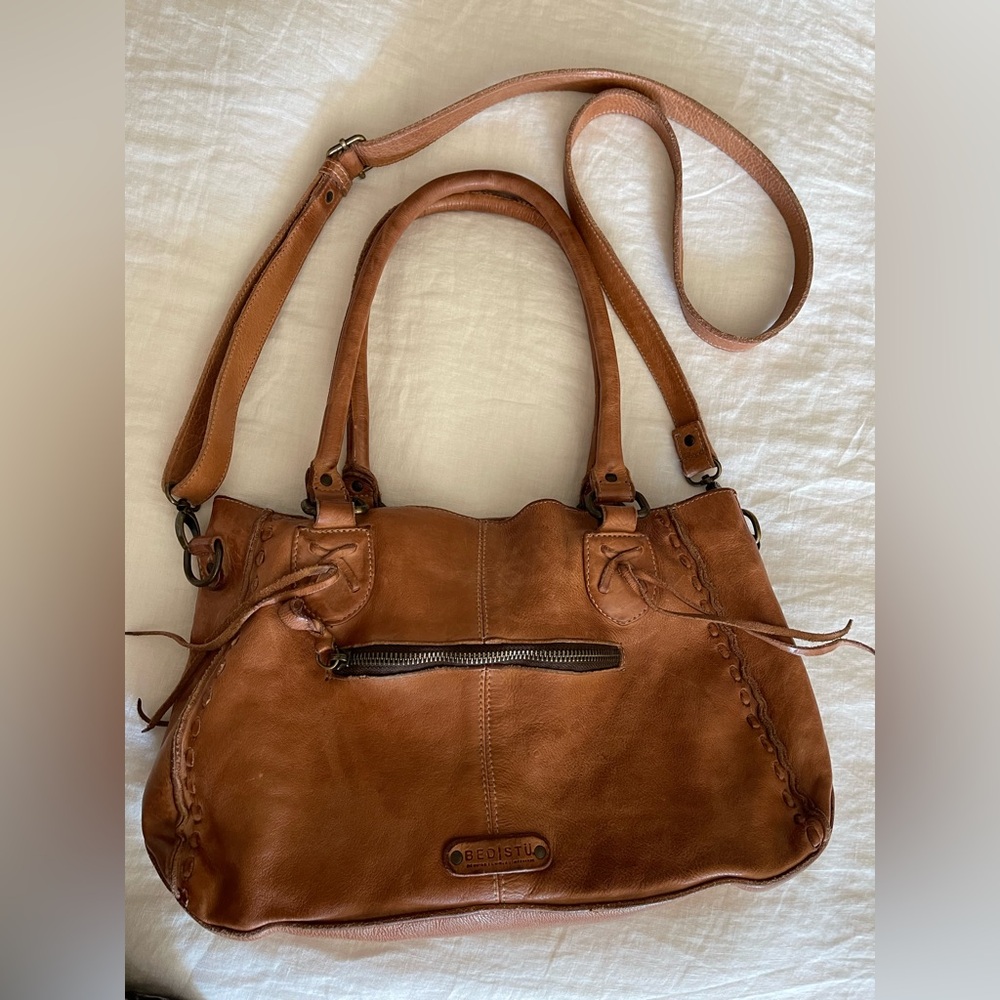 BED|STU Rockababy Tan Leather Satchel Crossbody